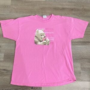 Disney Winnie The Pooh Pink Graphic Tee Shirt Size 2XL Unisex